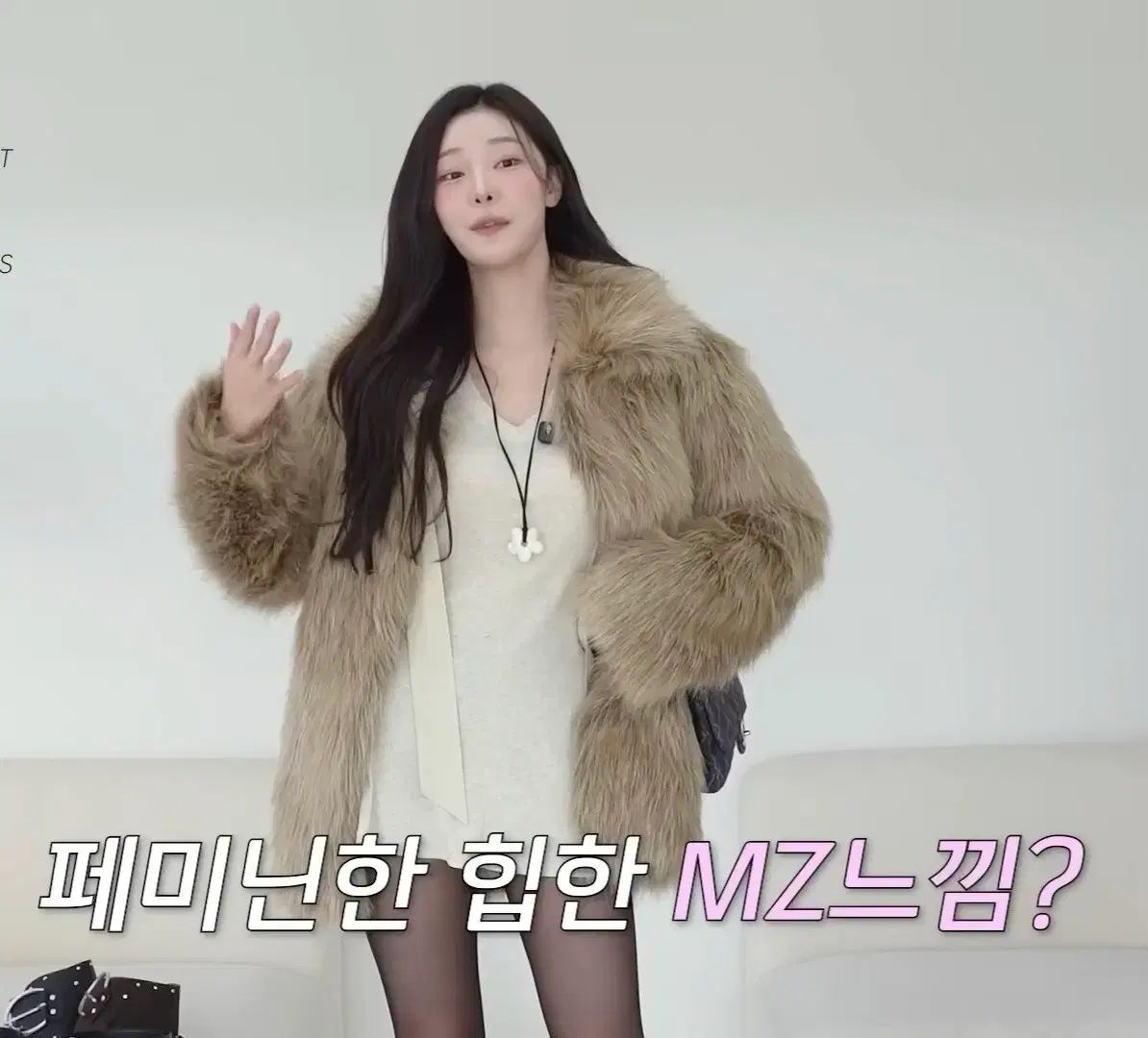더포르타 이시안 ファージャケット FAUX FUR COLLAR JACKET