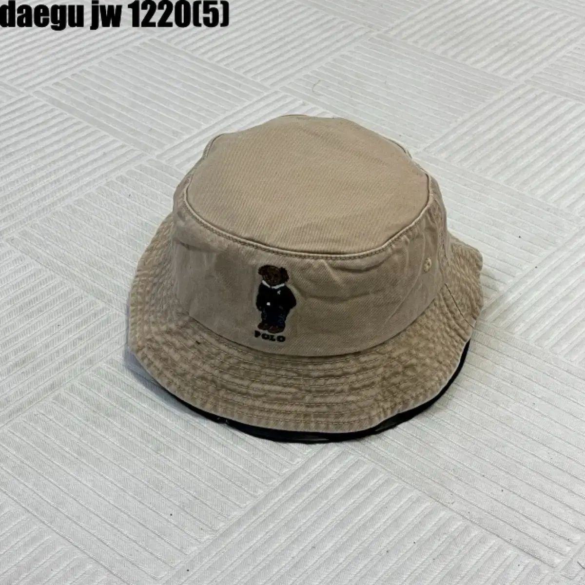 ポロラルフローレン ベア 刺繍 バケットハット ベージュ 1220 - メルカリ