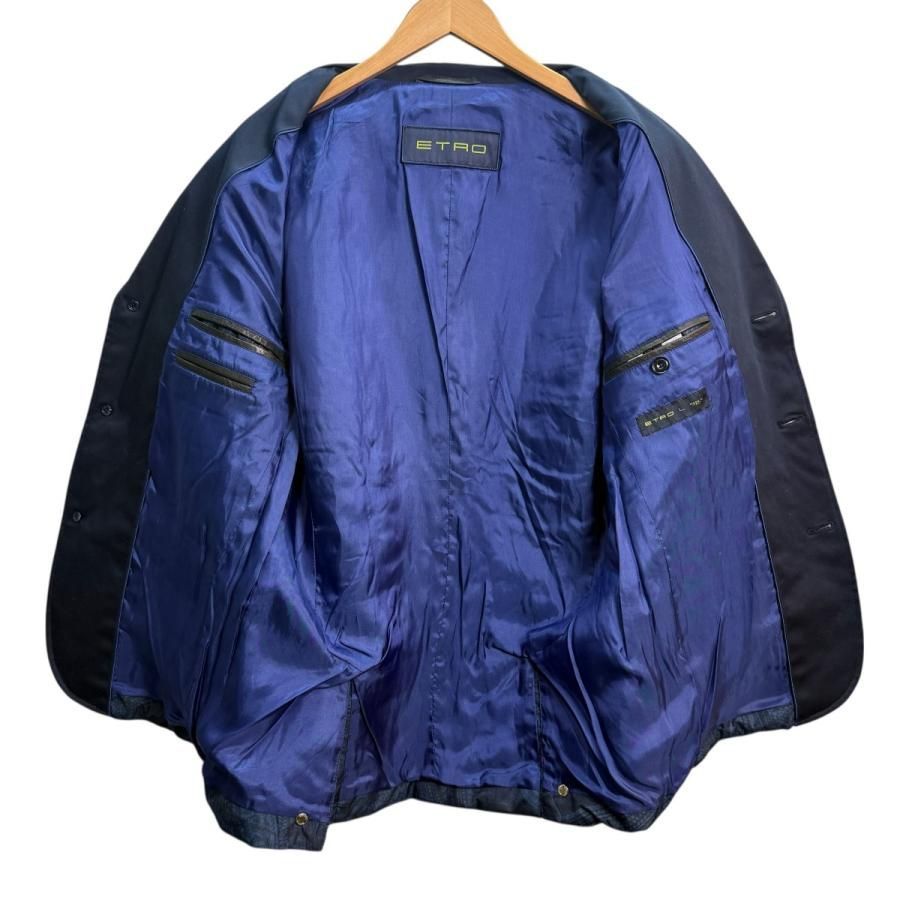 サイズ【L】エトロ ETRO 中綿 テーラードジャケット ペイズリー柄