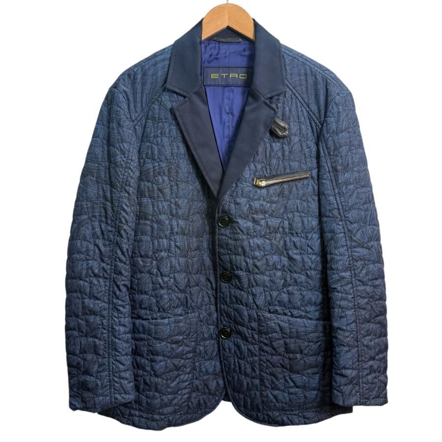 サイズ【L】エトロ ETRO 中綿 テーラードジャケット ペイズリー柄