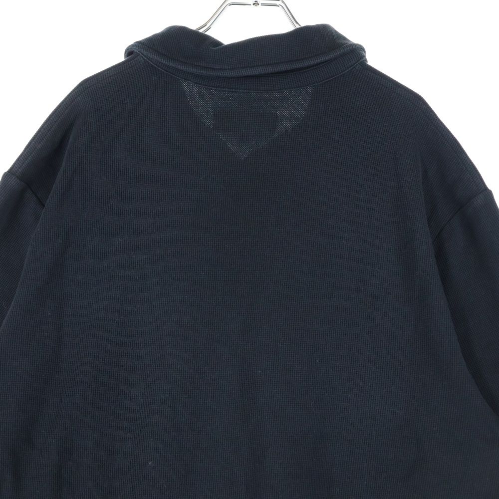 KITH (キス) 25SS フロントロゴ刺繍 コットン ポロシャツ ブラック