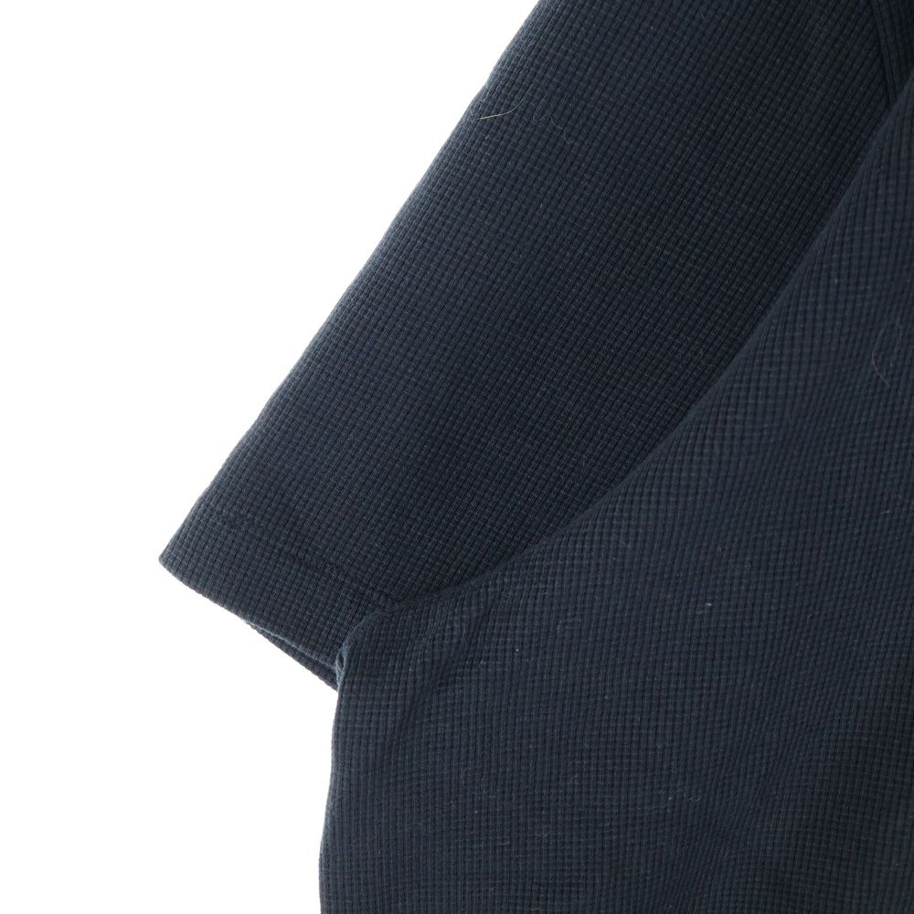 KITH (キス) 25SS フロントロゴ刺繍 コットン ポロシャツ ブラック