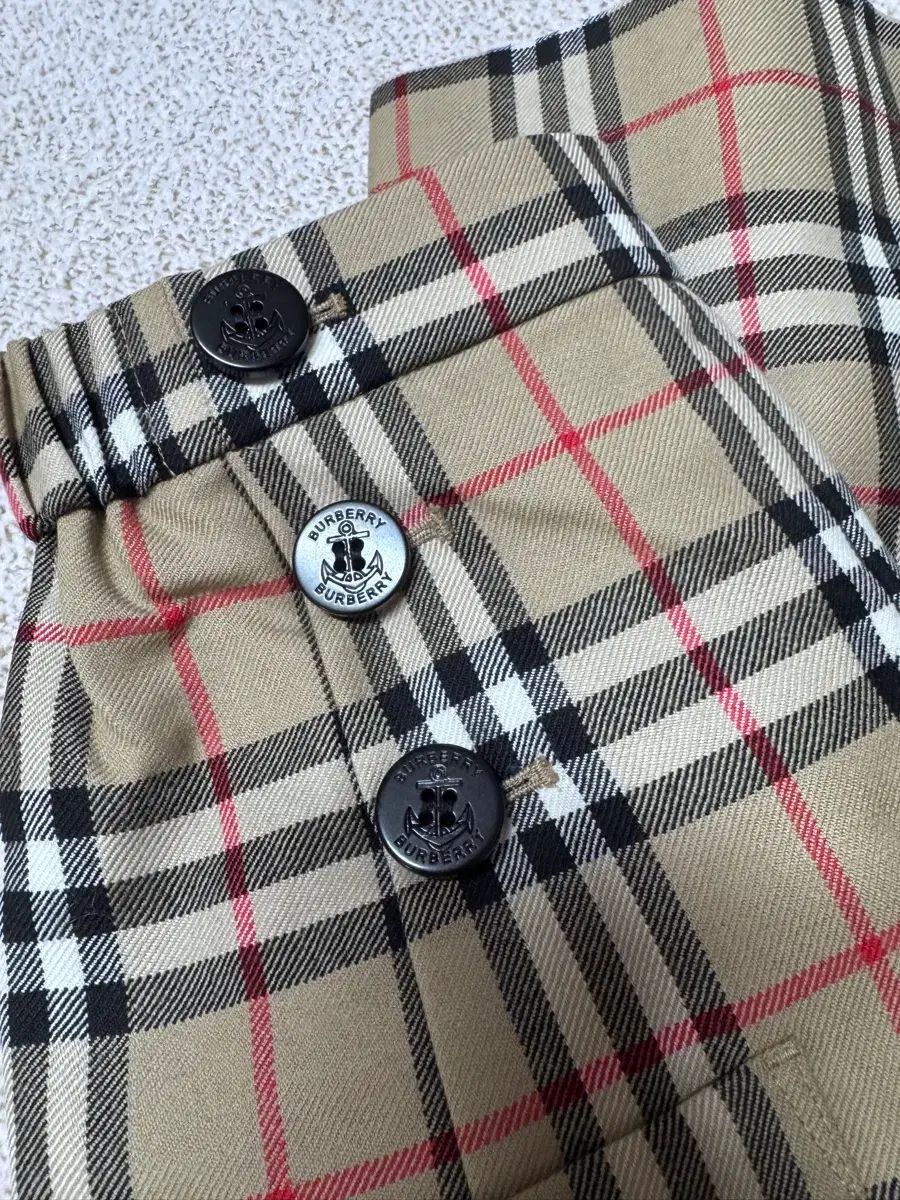  バーバリーキッズ バーバリー チルドレン チェック ウール スラックス 丸のまま パンツ ズボン 10 y 新 その他 ボトムス スパッツ