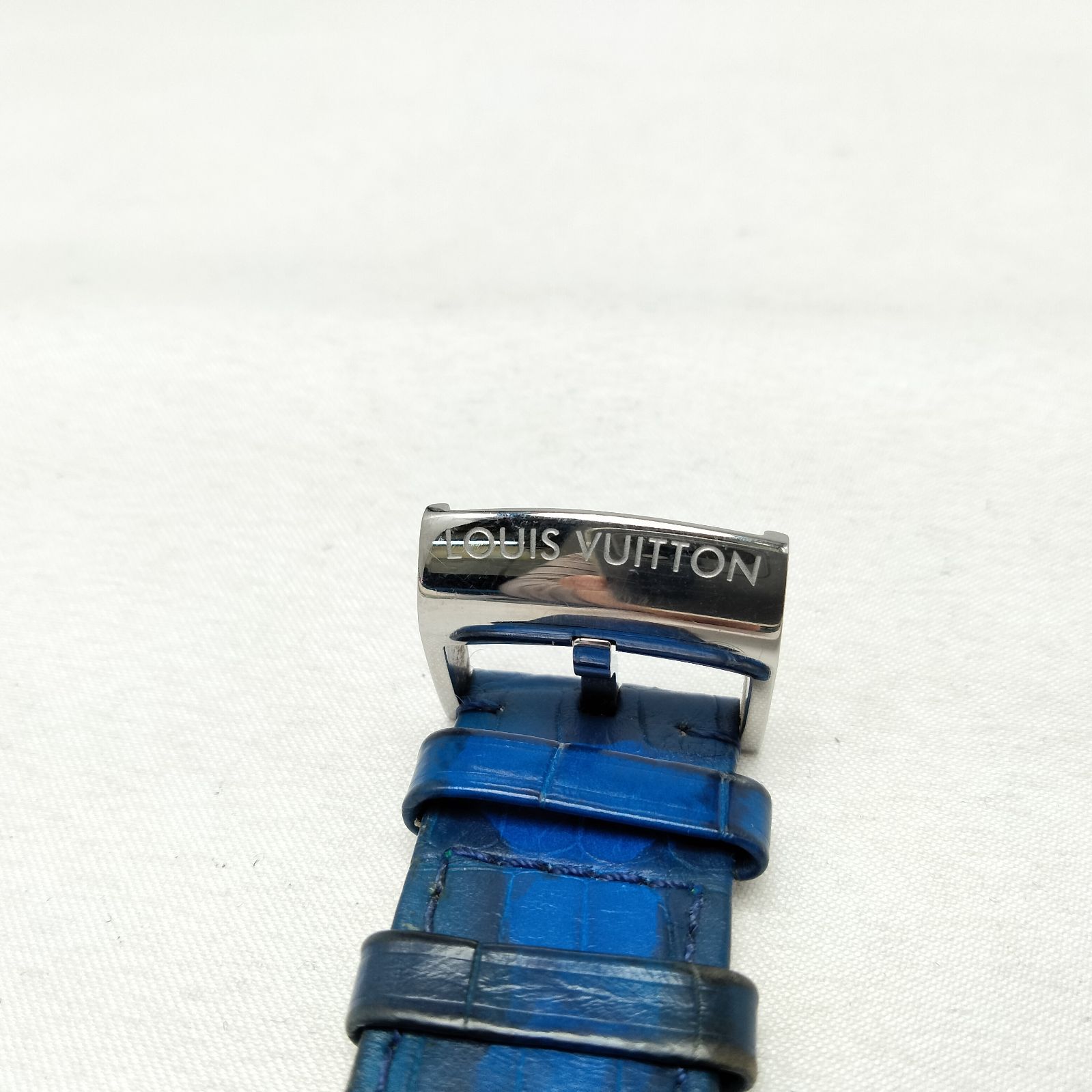 ✨️LOUISVUITTON✨️ルイヴィトン レザー 腕時計 時計ベルト ブルー