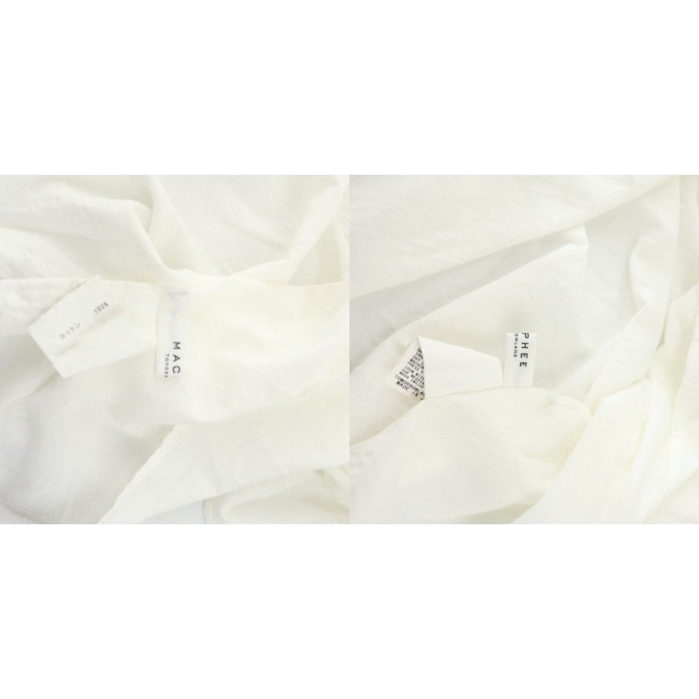 マカフィー MACPHEE トゥモローランド シャツ ブラウス ノースリーブ