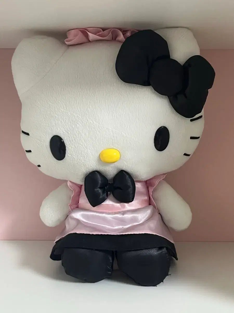 ハローキティ　ぬいぐるみ　 キティ　レトロ　レア ハローキティ メイド レトロキティー ぬいぐるみ 大型 방꾸 メイド