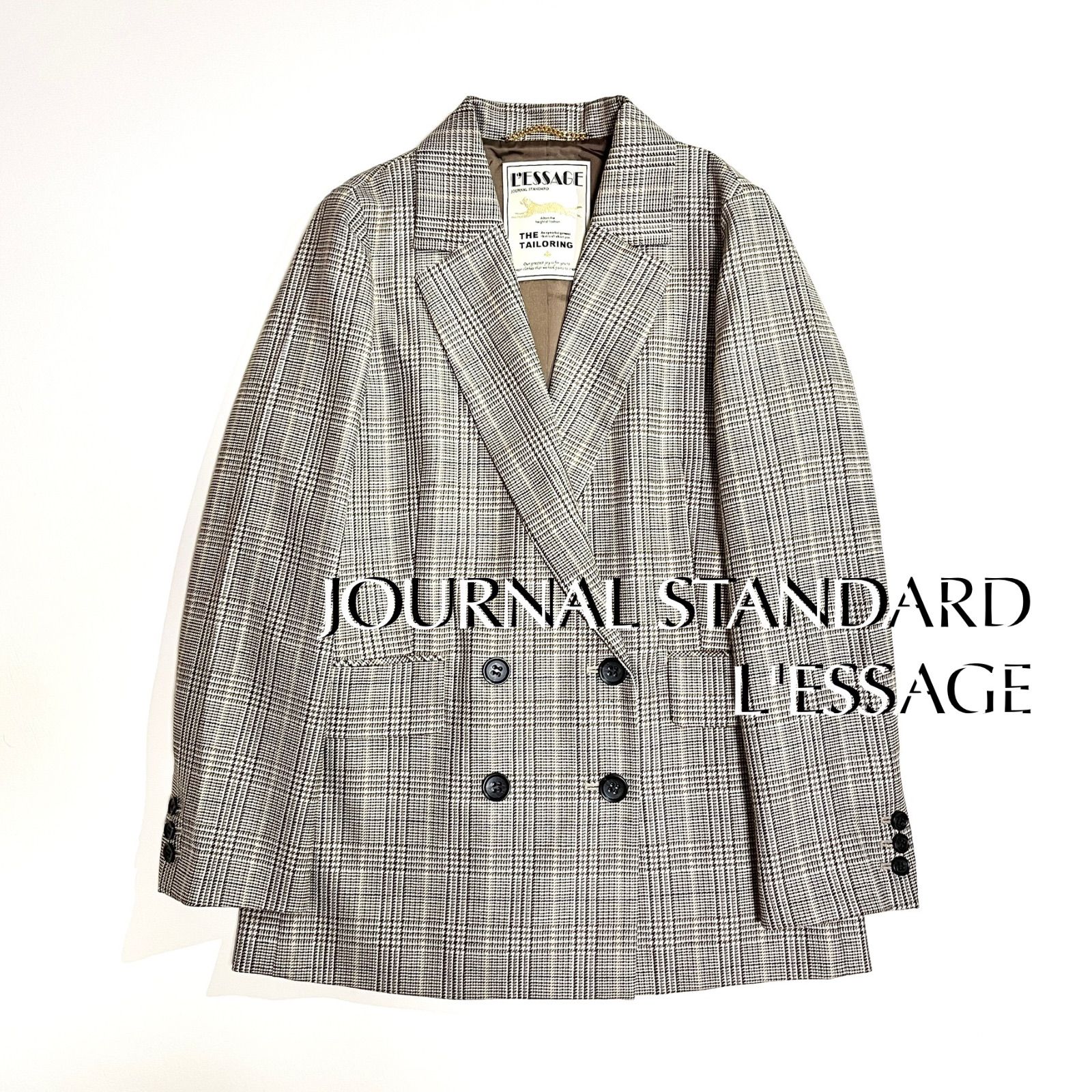 cZ54 未使用 JOURNAL STANDARD L'ESSAGE GIOLICAツイード BIG