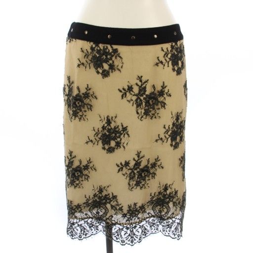 レッド ヴァレンティノ RED VALENTINO スカート ひざ丈 レース タイト