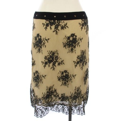 レッド ヴァレンティノ RED VALENTINO スカート ひざ丈 レース タイト