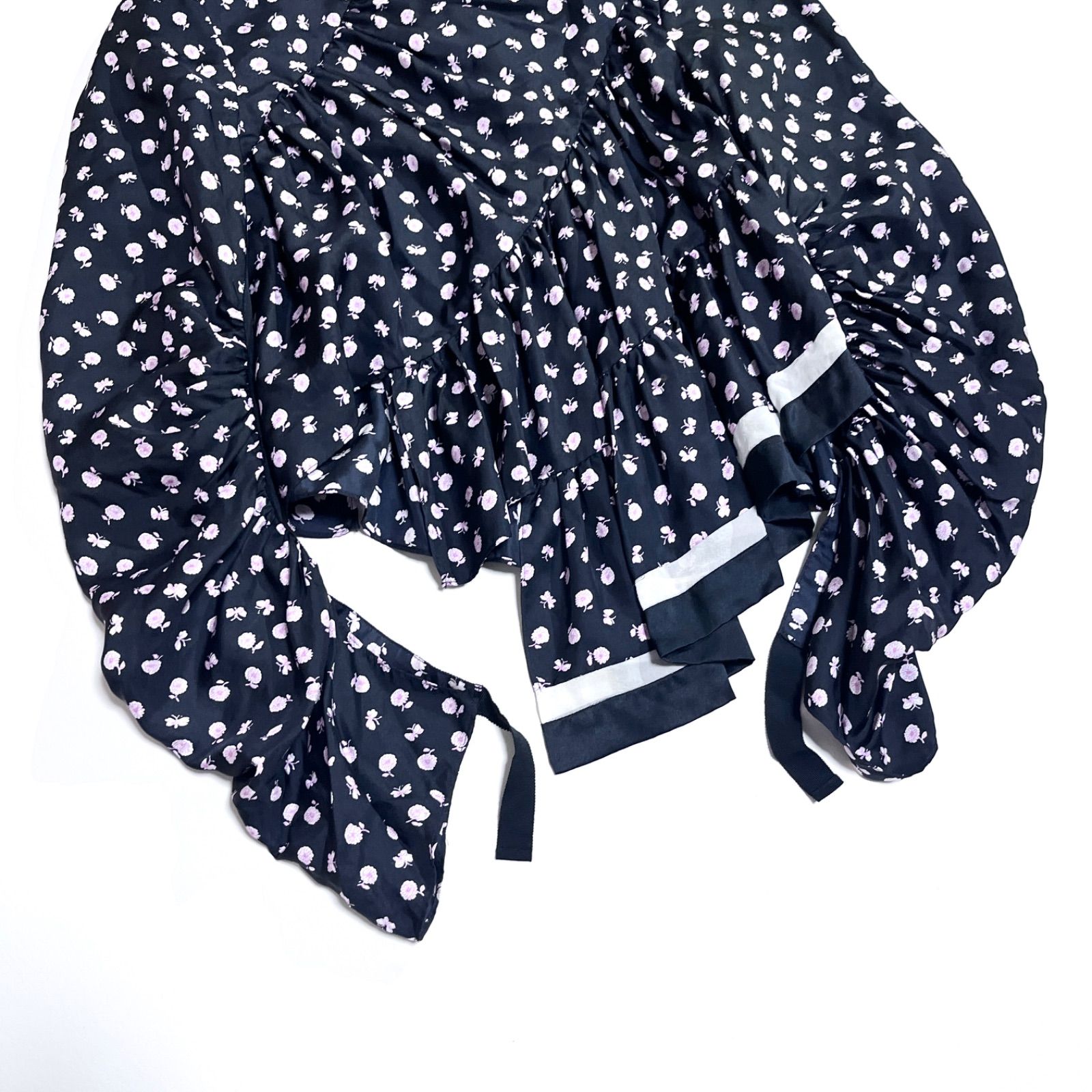 cZ52 3.1 Phillip Lim シルク100% 変形 花柄 シャツ ティアード フリル 