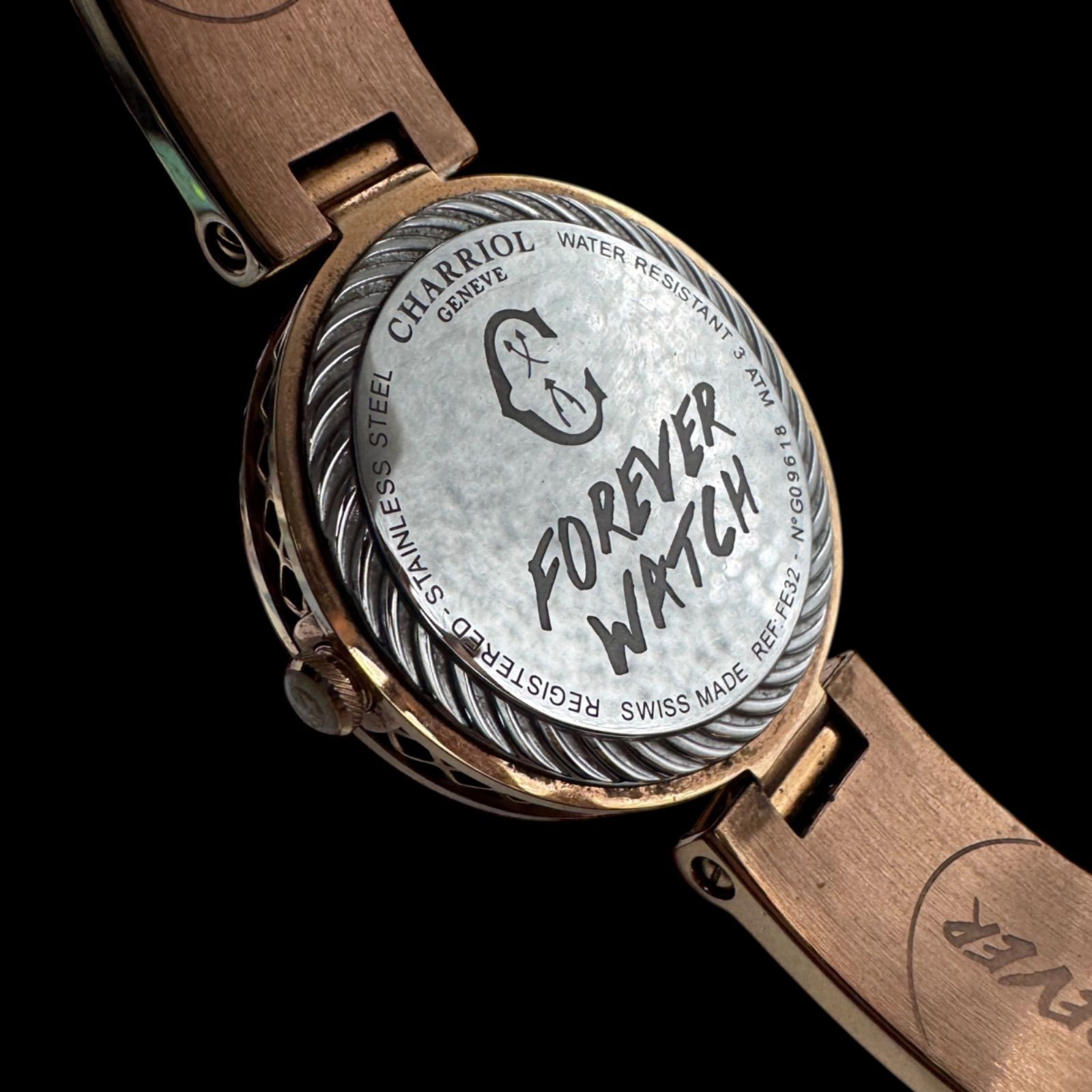 箱付き 稼働美品 CHARRIOL シャリオール フォーエバー 12Pダイヤ FE32