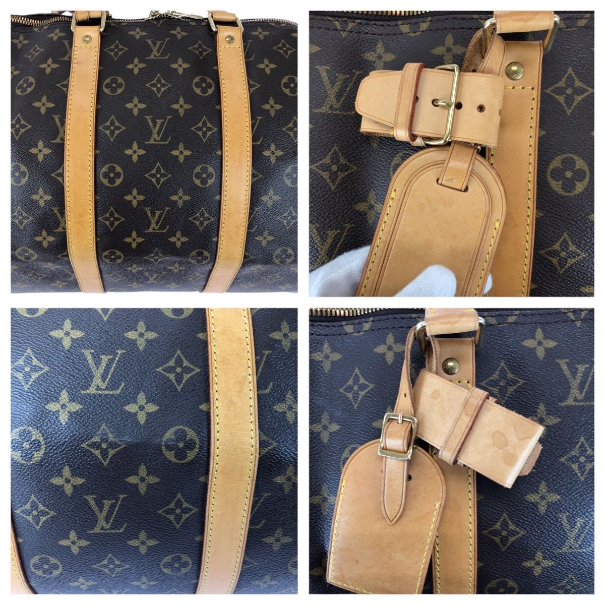美品 LOUIS VUITTON ルイヴィトン モノグラム キーポル55 ブラウン