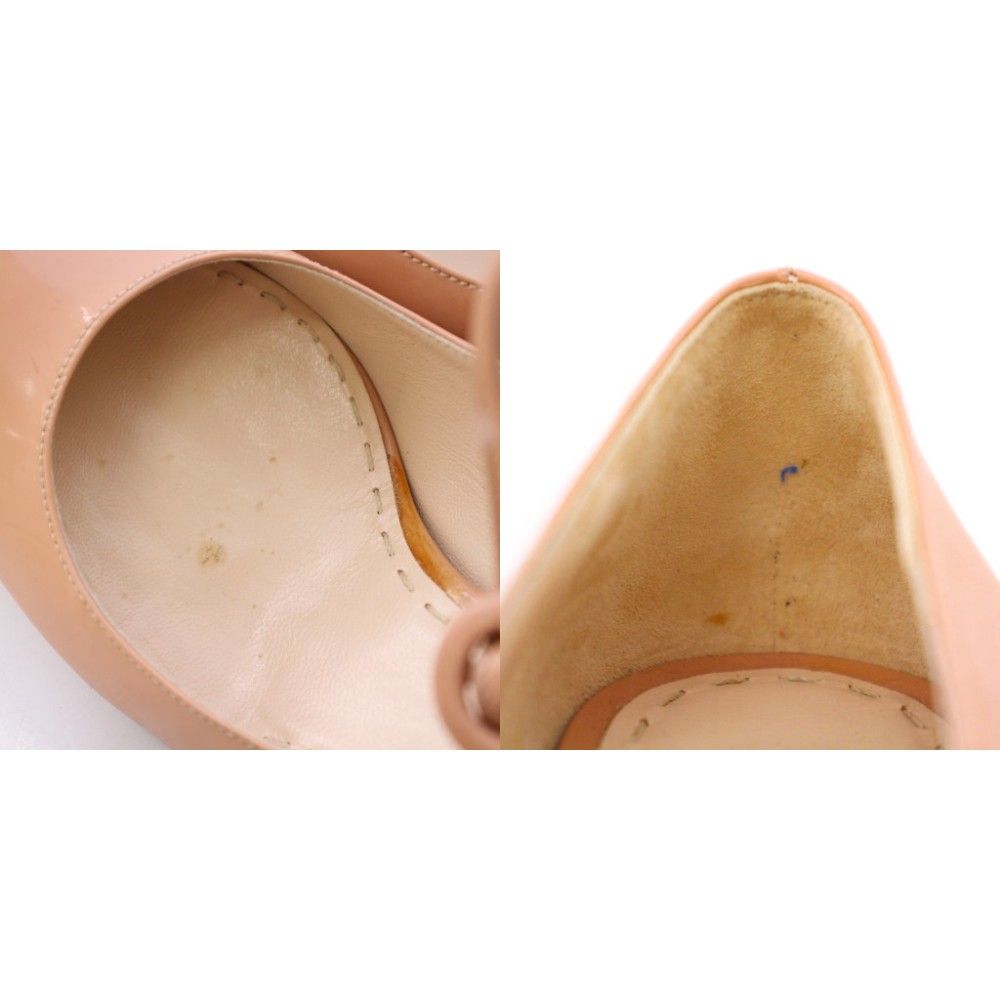 プラダ PRADA ストラップパンプス ラウンドトゥ ハイヒール エナメル