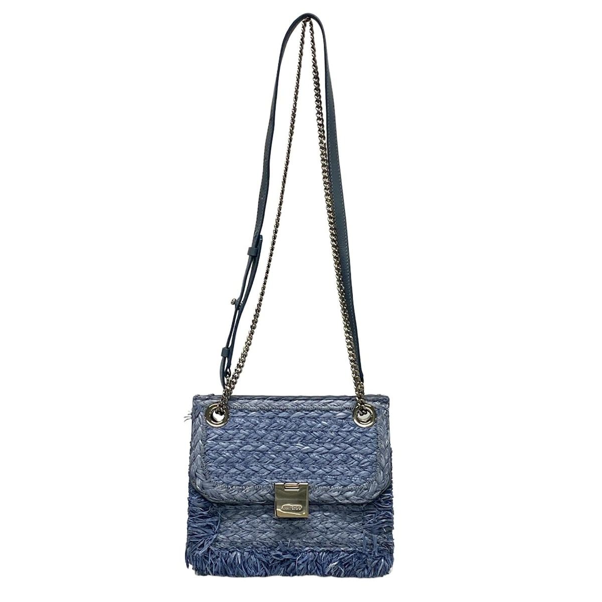 JIMMY CHOO(ジミーチュウ) ショルダーバッグ - ブルーグレー×ライト