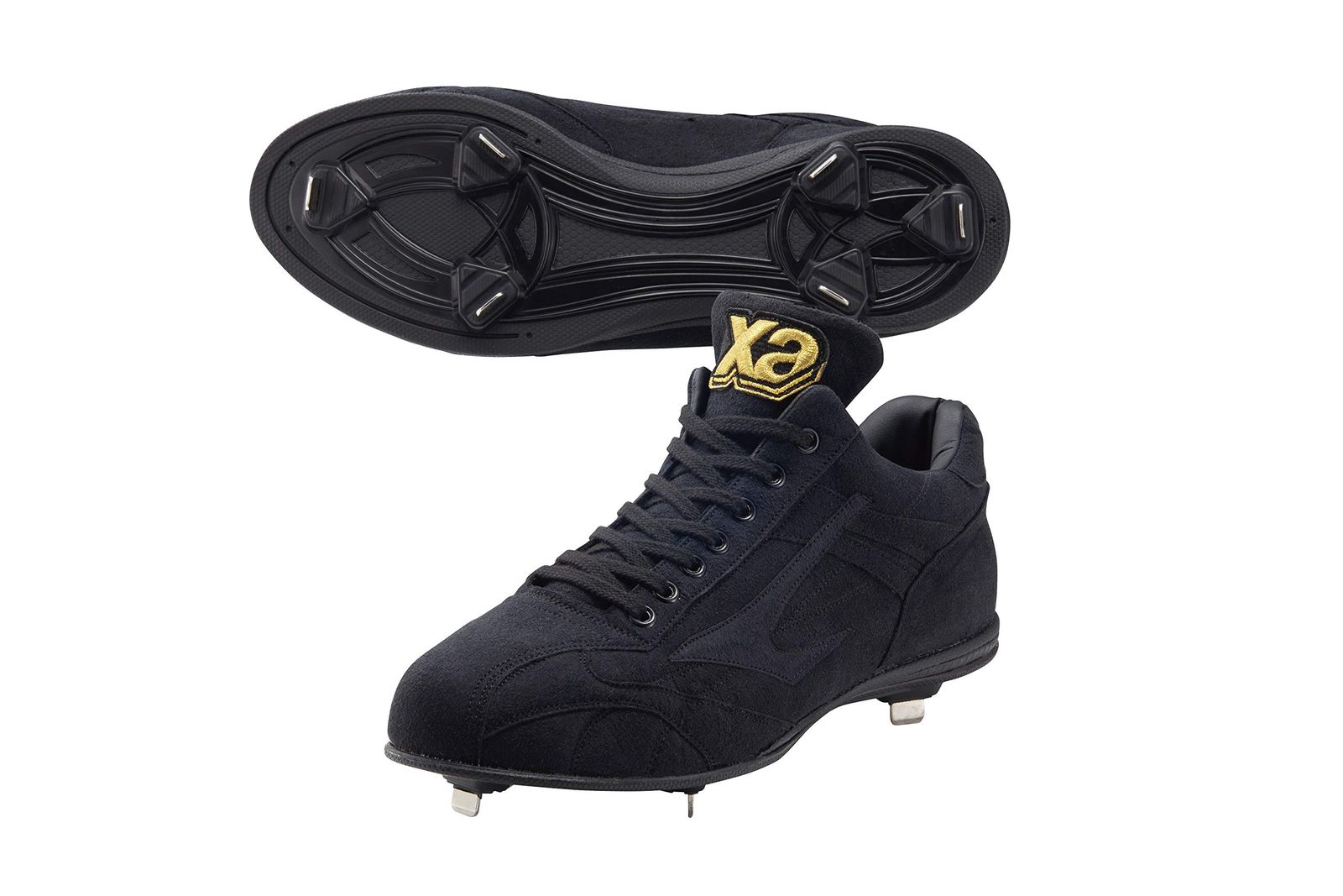 XANAX ザナックス 野球 スパイク 樹脂底 三角歯 BS 418 DL ブラック 26 0 cm 高校野球対応