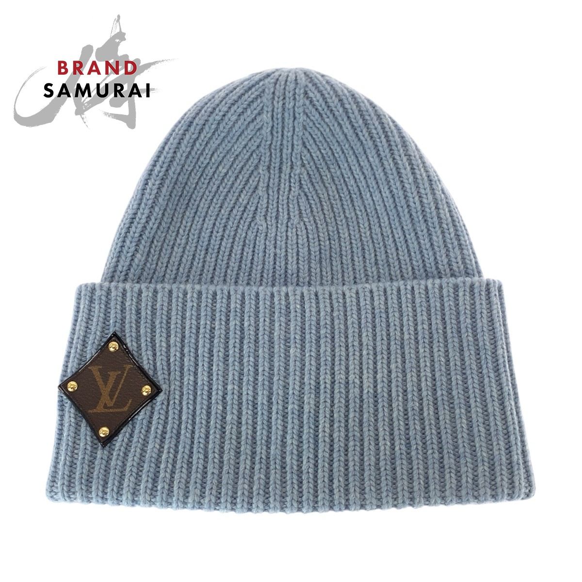 LOUIS VUITTON ニット帽ブルー LOUIS VUITTON - louisvuitton 新品未使用 新作ニット帽 ビーニー ルイ