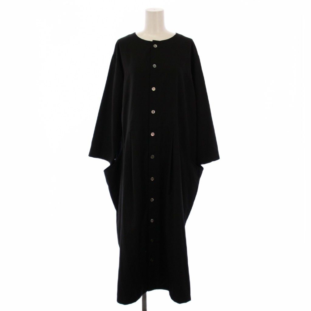 ズッカ zucca 23AW T/Rクリアツイル Dress ワンピース ロング 七分袖 M