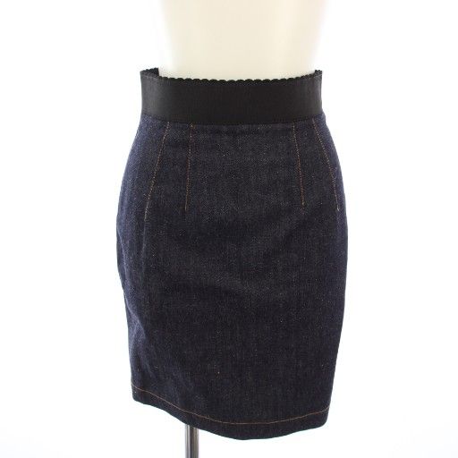 ドルチェ&ガッバーナ ドルガバ DOLCE&GABBANA DENIM スカート ひざ丈