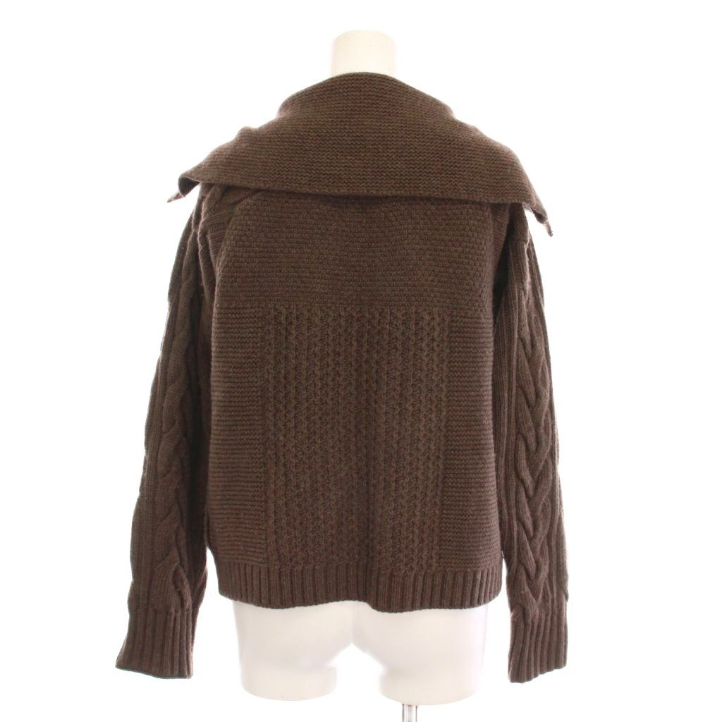 マックスマーラ ウィークエンドライン MAX MARA WEEKEND LINE カーディガン ニット 長袖 ウール S ブラウン YM