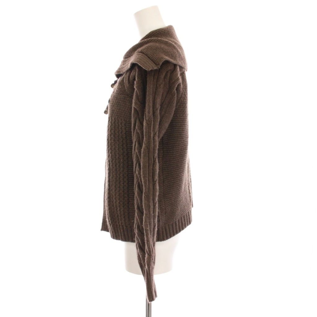  マックスマーラ ウィークエンドライン MAX MARA WEEKEND LINE カーディガン ニット 長袖 ウール S ブラウン YM カーディガン ボレロ アンサンブル トップス