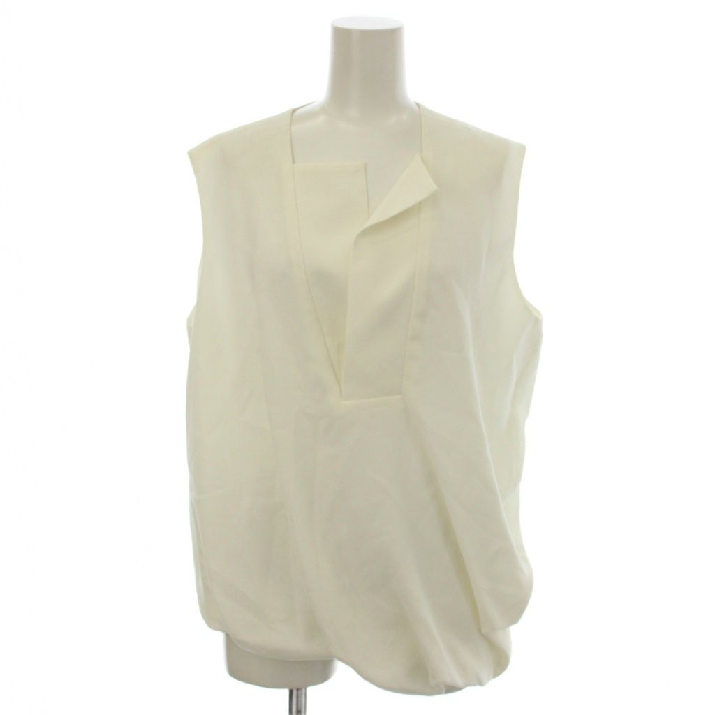 ENFOLD トップス シャツ ブラウス 38 エンフォルド ENFOLD シャツ ブラウス 38 白 ホワイト 袖なし 裾