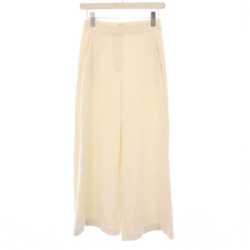 セオリー Theory 25 AW Double KN LT N TAILOR A LINE PO ワイドパンツ イージー P 白 01-5306003-150-901 KH