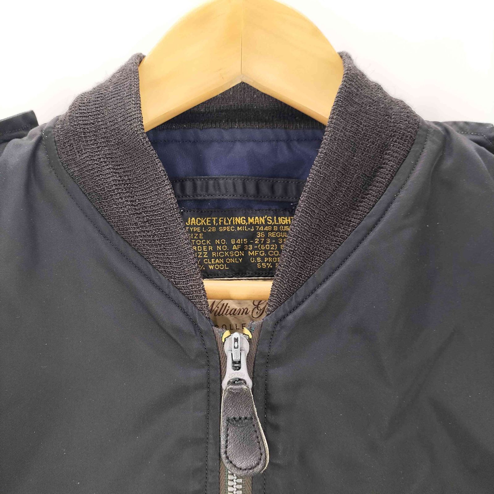 バズリクソンズ BUZZ RICKSONS WILLIAM GIBSON Type BLACK L-2B メンズ