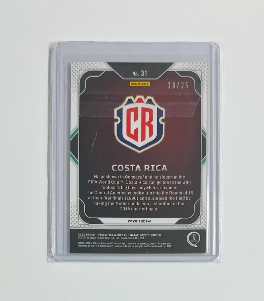 コスタリカ 2025 カタール WORLD CUP Free! プリズム チームバッジ オレンジ 25