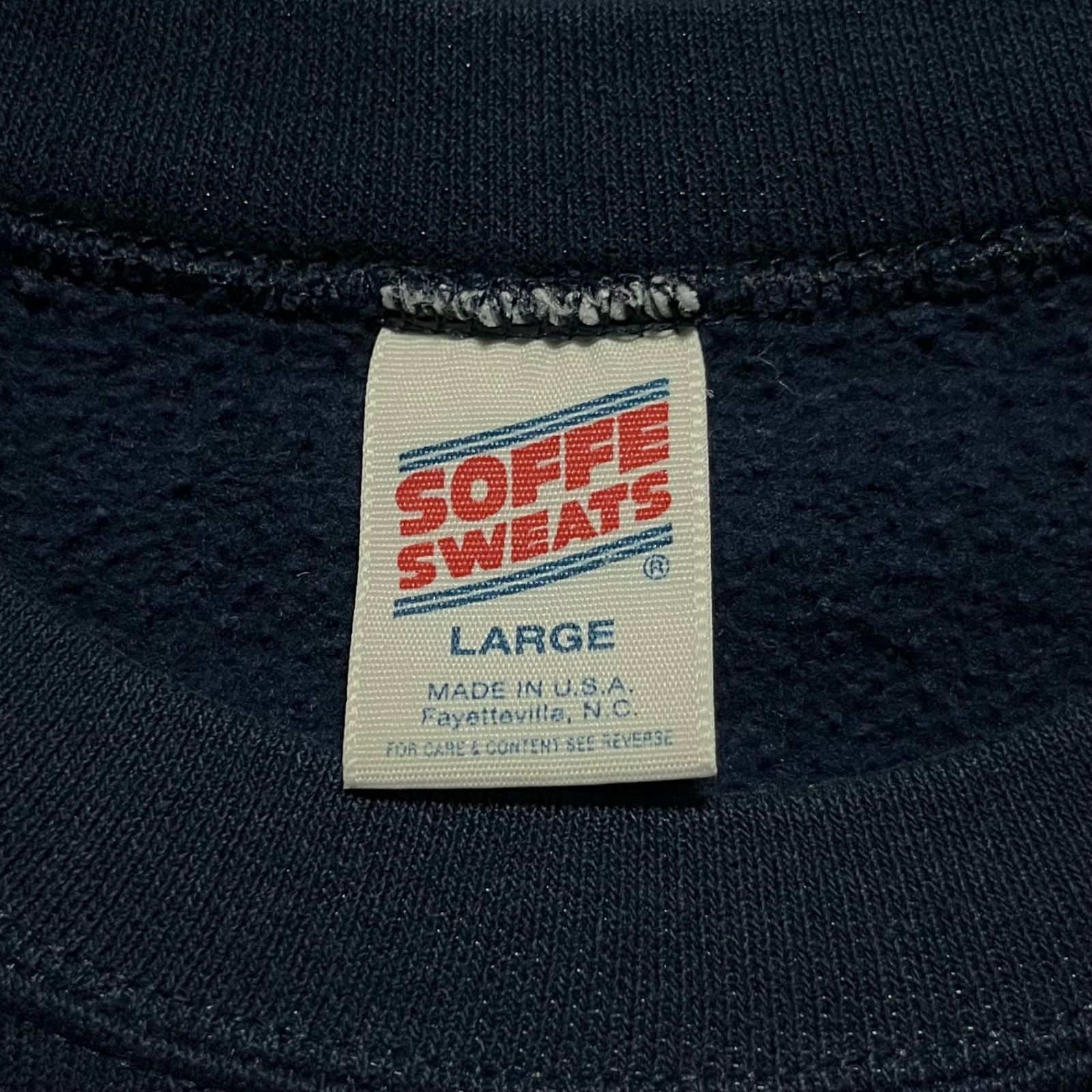 OLD SOFFE SWEATS 90s ソフィー 米国製 USA製 NAVY プリント 