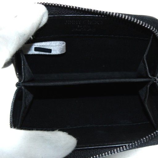 ジミーチュウ JIMMY CHOO 小銭入れ コインケース スタッズ ロゴ レザー