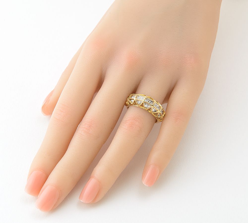 ★小寺智子★ ダイヤリング k18 イエローゴールド D0.18ct コデラトモコ K18ダイヤモンドリング 小寺智子