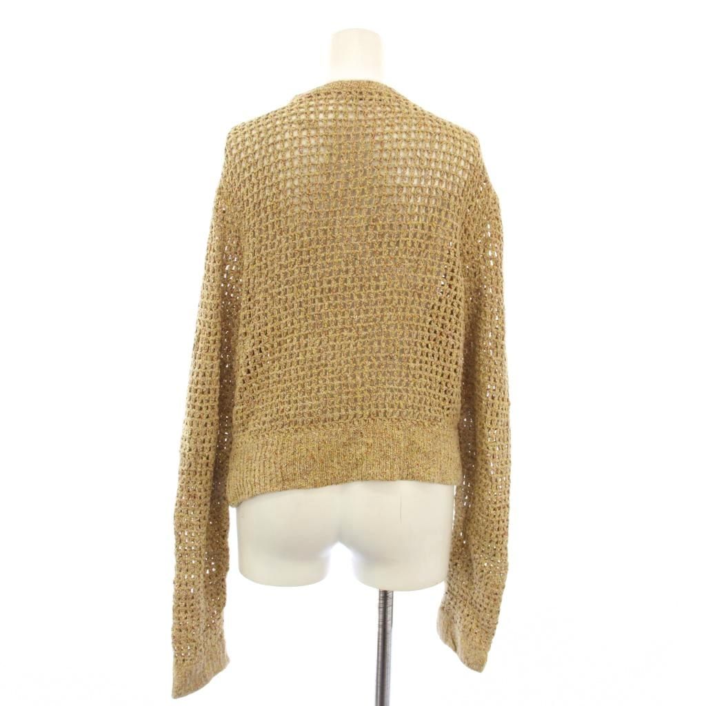 アカネ ウツノミヤ AKANE UTSUNOMIYA カーディガン ニット ラッフル 長袖 ベージュ TK