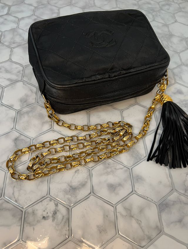超美品】 シャネル マトラッセ フリンジ チェーンショルダー #179