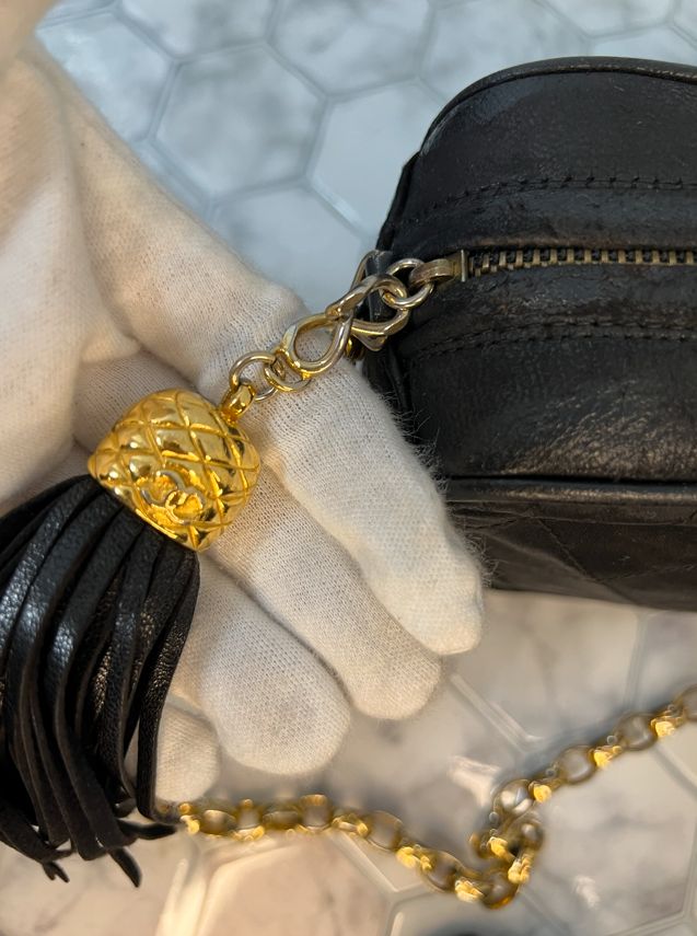 超美品】 シャネル マトラッセ フリンジ チェーンショルダー #179