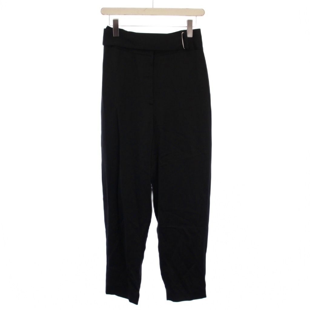 シクラス CYCLAS スラックスパンツ ジップフライ サテン 34 黒 BM