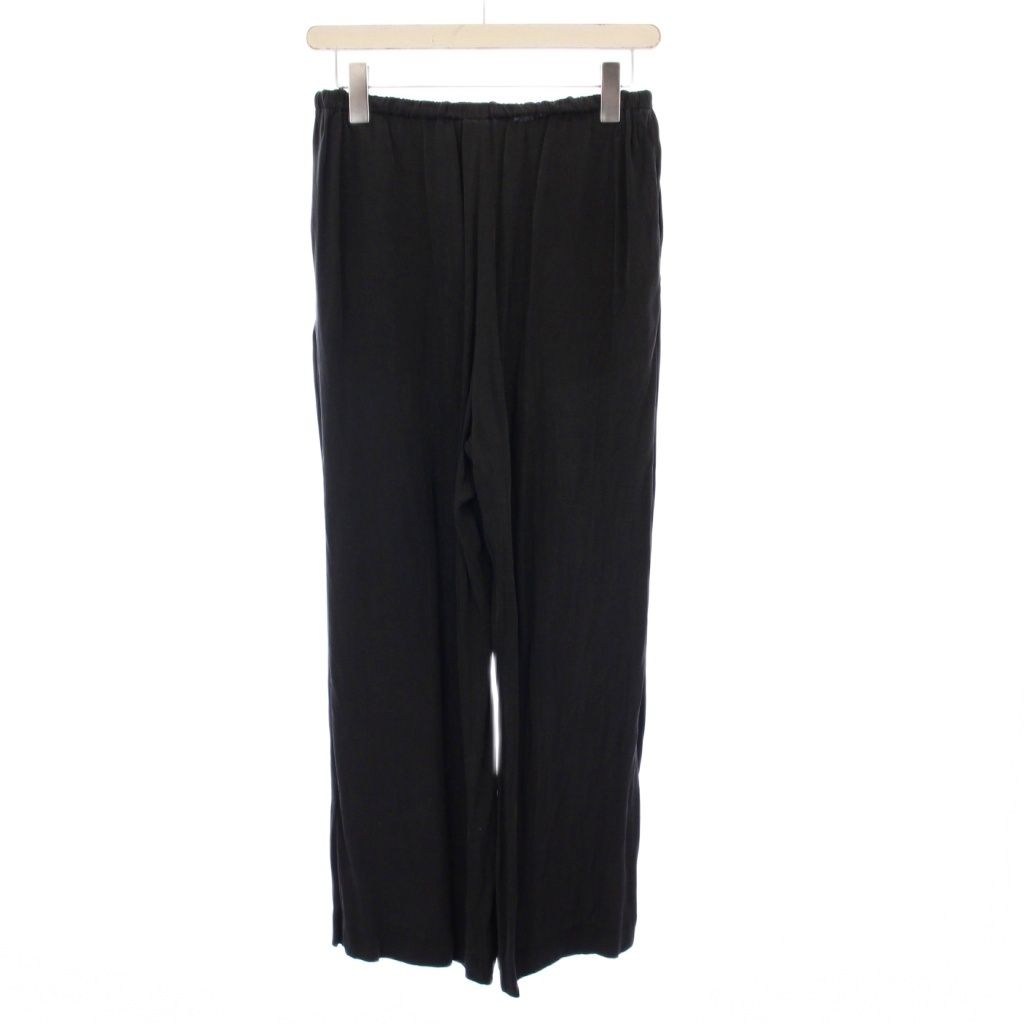 カオス CHAOS ワイドパンツ イージー シルク F 黒 -02 KH