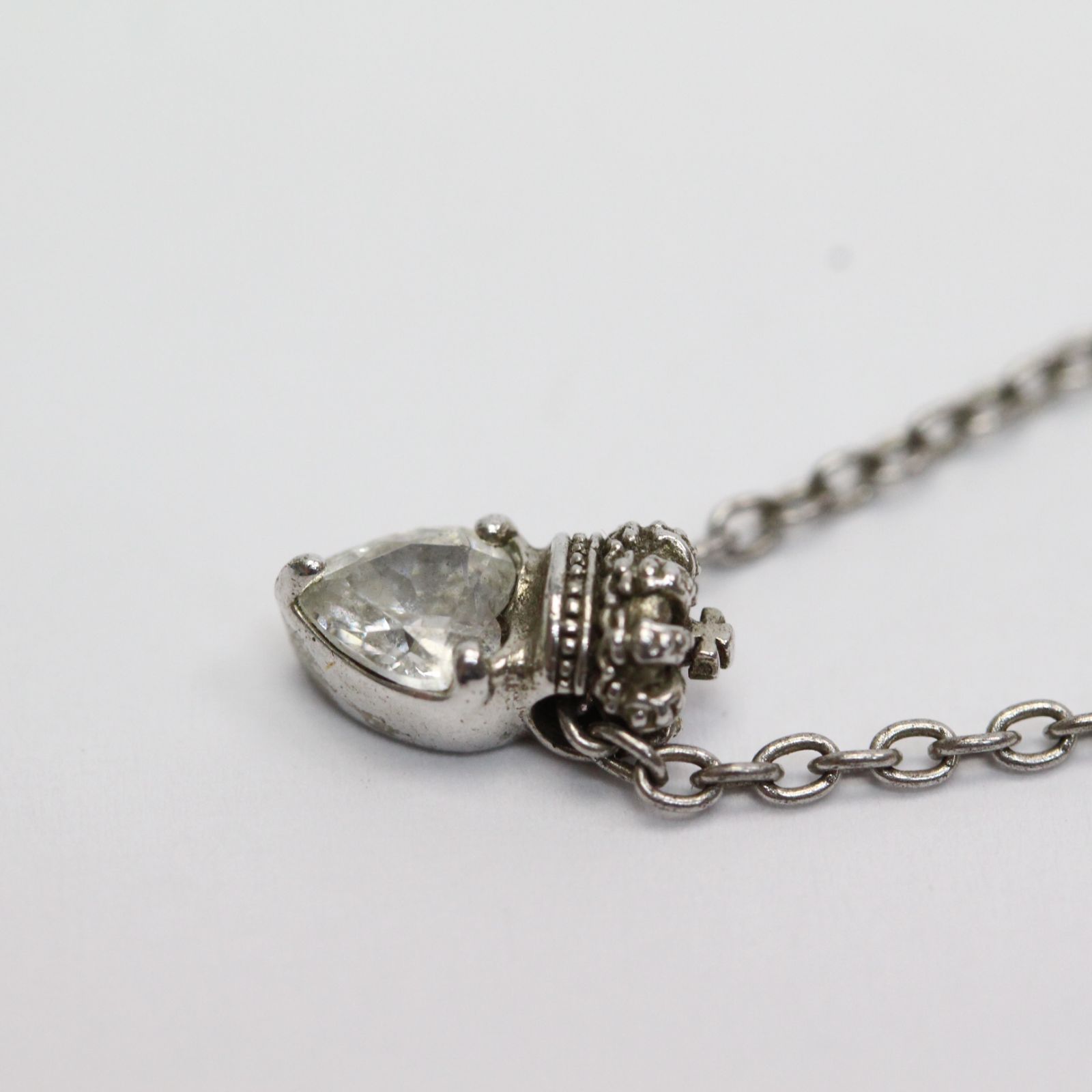 608)Justin Davis ジャスティンデイビス ハート 王冠 ネックレス