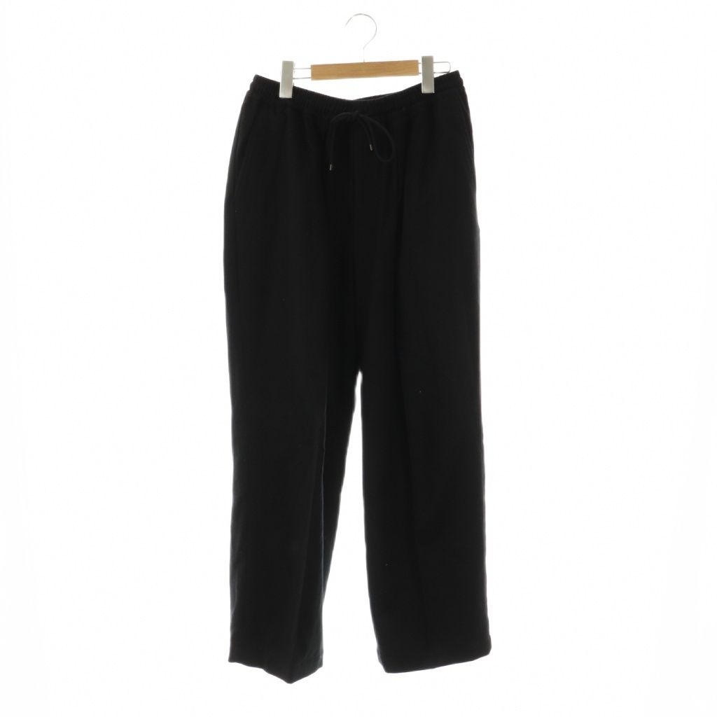 マーカウェア MARKA WARE 23 AW 別注 Cashmere Flannel Easy PT ウール パンツ ストレート イージー 2 黒 NR OS