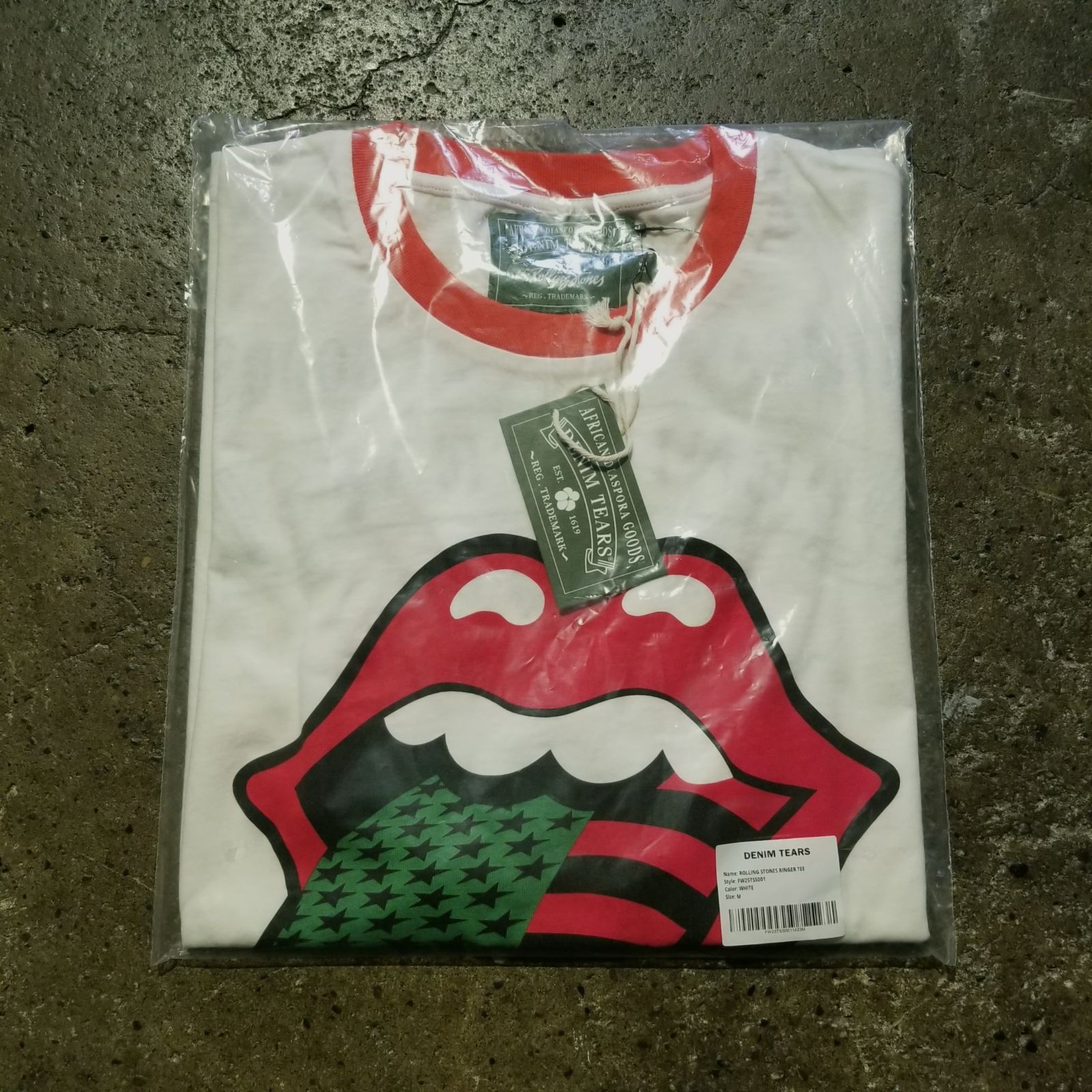 DENIM TEARS 25aw × Rolling Stones Ringer Tee M デニムティアーズ 
