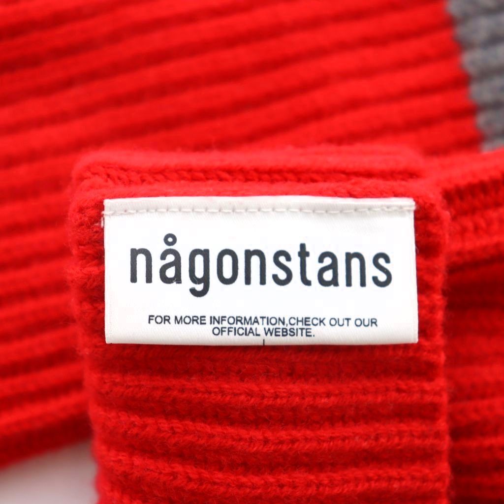 ナゴンスタンス nagonstans アームウォーマー 手袋 バイカラー グレー