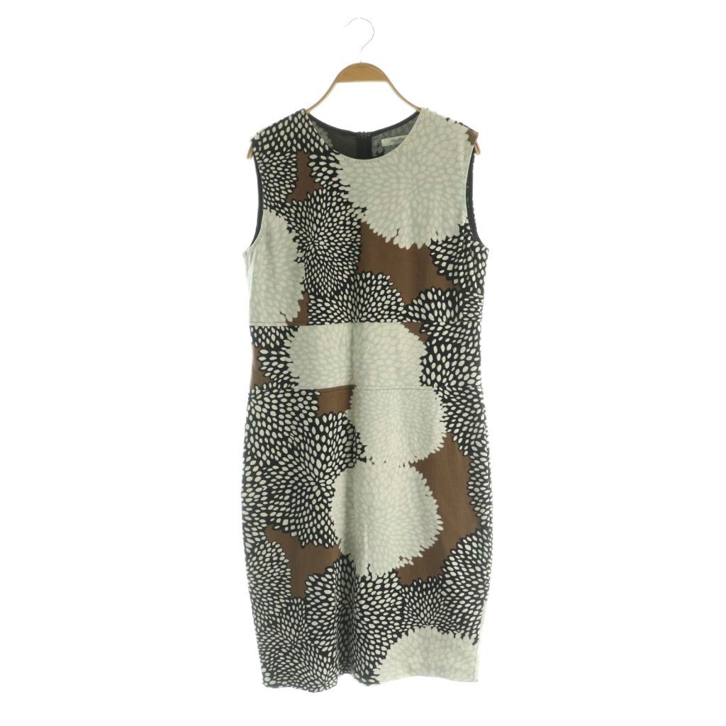 マックスマーラ MAX MARA 総柄 ノースリーブ ワンピース ロング