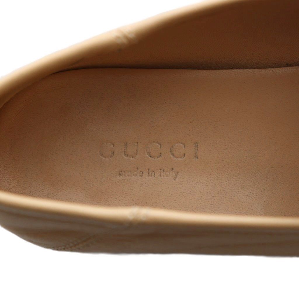  グッチ GUCCI ホースビットローファー シェリーライン 35.5 ベージュ SS OS ローファー 革靴 靴