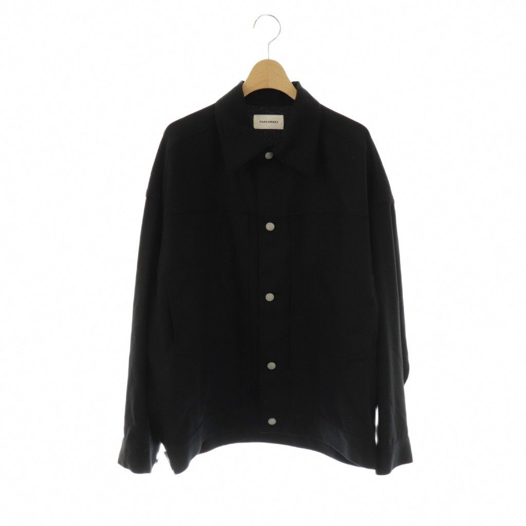 マーカウェア MARKA WARE 23 AW トラッカー ジャケット 2 ndタイプ ニット ウール 1 黒 NR OS