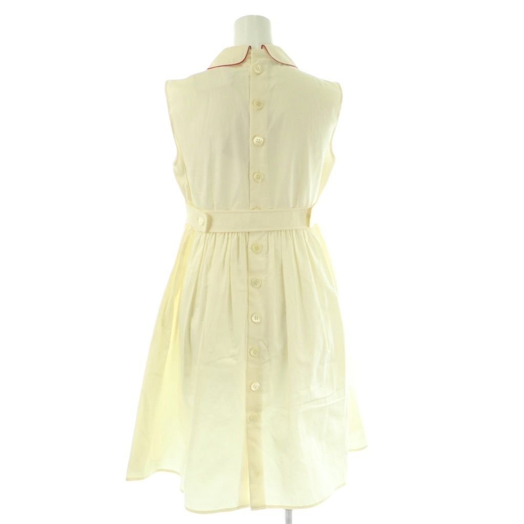 MIU MIU ミュウミュウ　ノースリーブワンピース　コットンワンピース　40 MIU MIU ミュウミュウ ノースリーブワンピース コットンワンピース 40