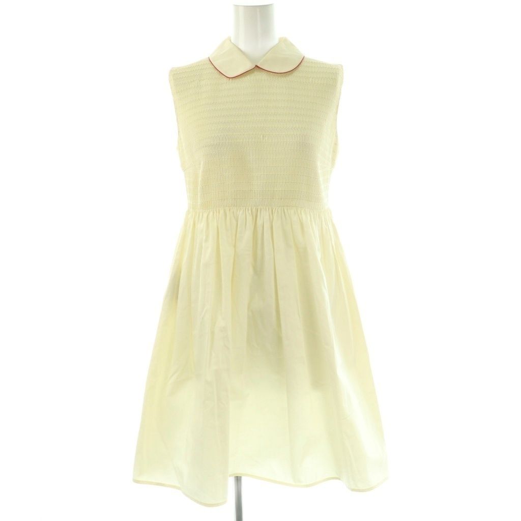 MIU MIU ミュウミュウ　ノースリーブワンピース　コットンワンピース　40 MIU MIU ミュウミュウ ノースリーブワンピース コットンワンピース 40