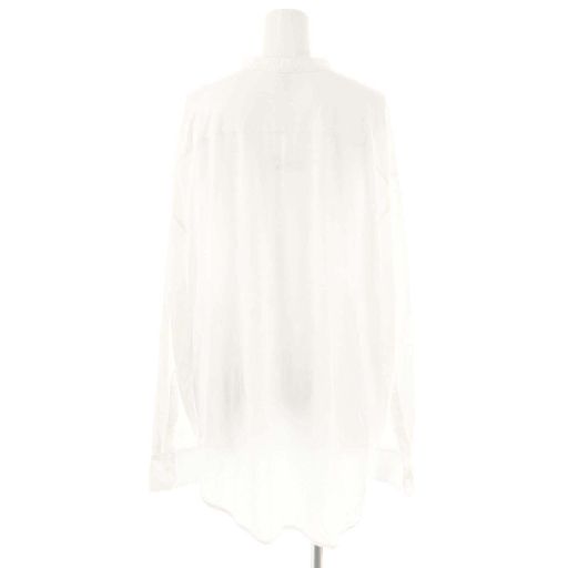 トーテム TOTEME FLUID JERSEY LONGLINE BLOUSE ヘンリーネックカットソー 長袖 XS ホワイト HK OS