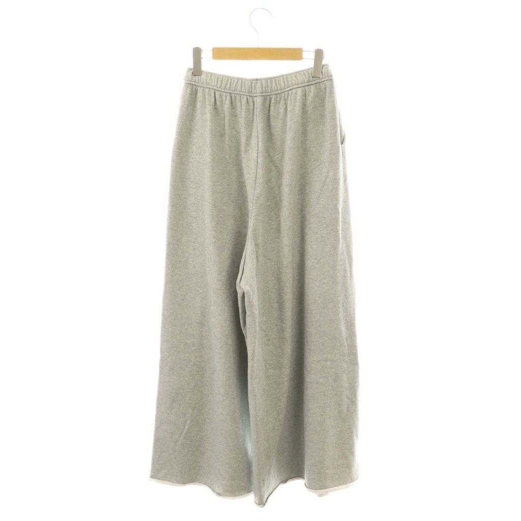 カレンソロジー Curensology 25 SS フレンチテリーワイドパンツ スウェット 36 グレー HK OS