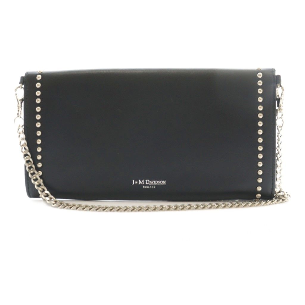 美品✨ジェイアンドエムデヴィッドソン スタッズ チェーン ウォレット トラベル 華奢なゴールドチェーンが目を引く” CHAIN WALLET/チェーン ウォレット