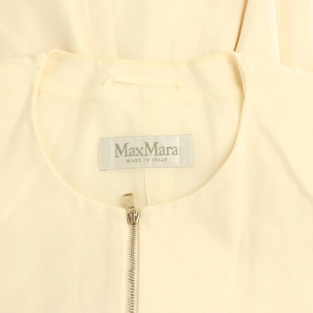 マックスマーラ MAX MARA ジップアップジャケット ノーカラー
