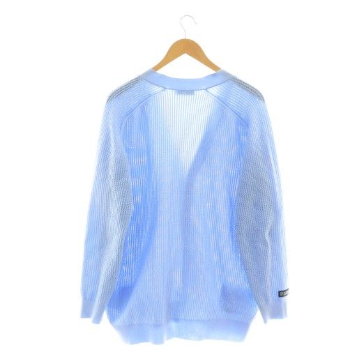 マディソンブルー 24 SS BIG KNIT V CD MESH メッシュカーデ カーディガン Vネック XS ライトブルー MB 241-8015 CX OS